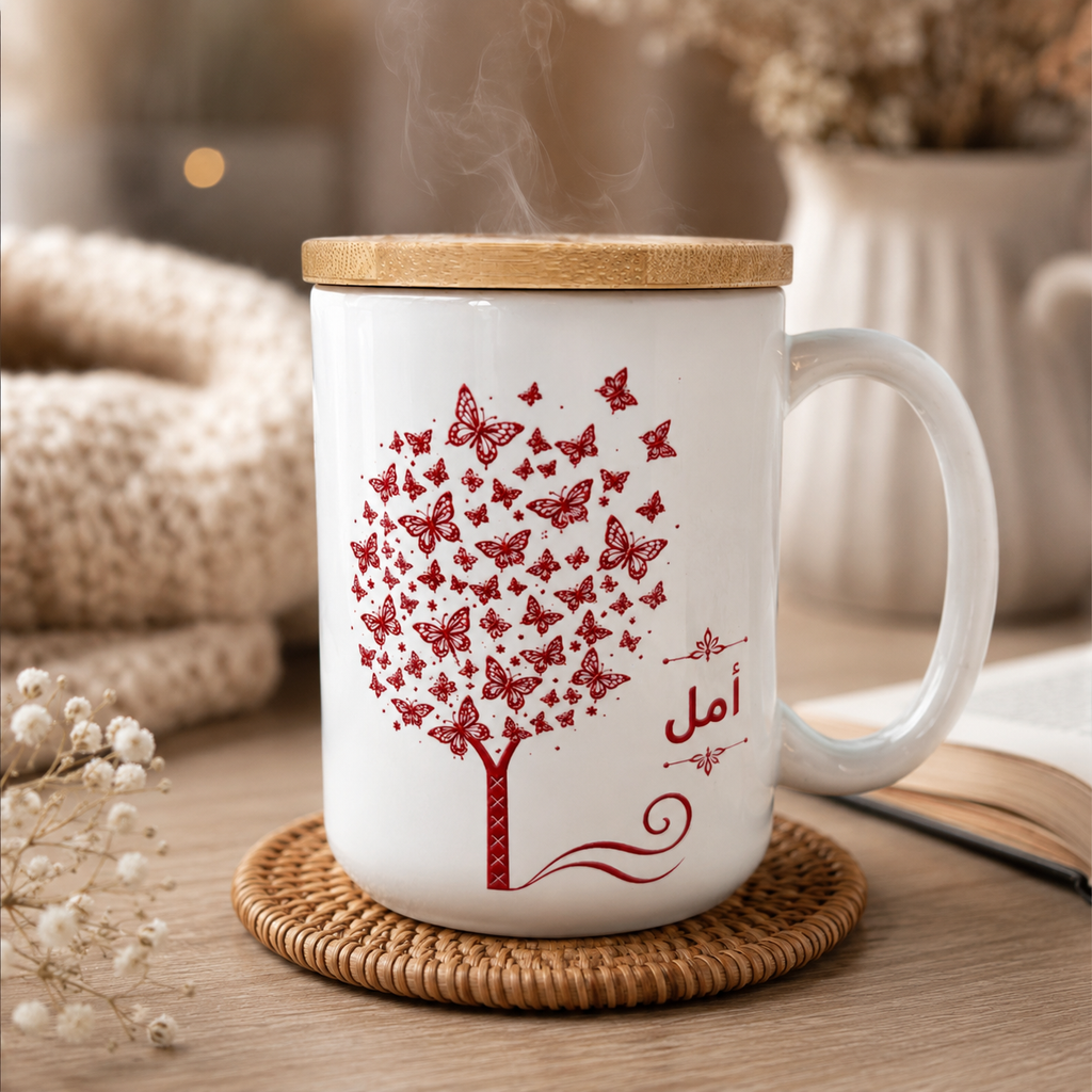 Jalees al-Quloob Amal Mug | Islamic Reflection Mug | 15oz Ceramic Gift