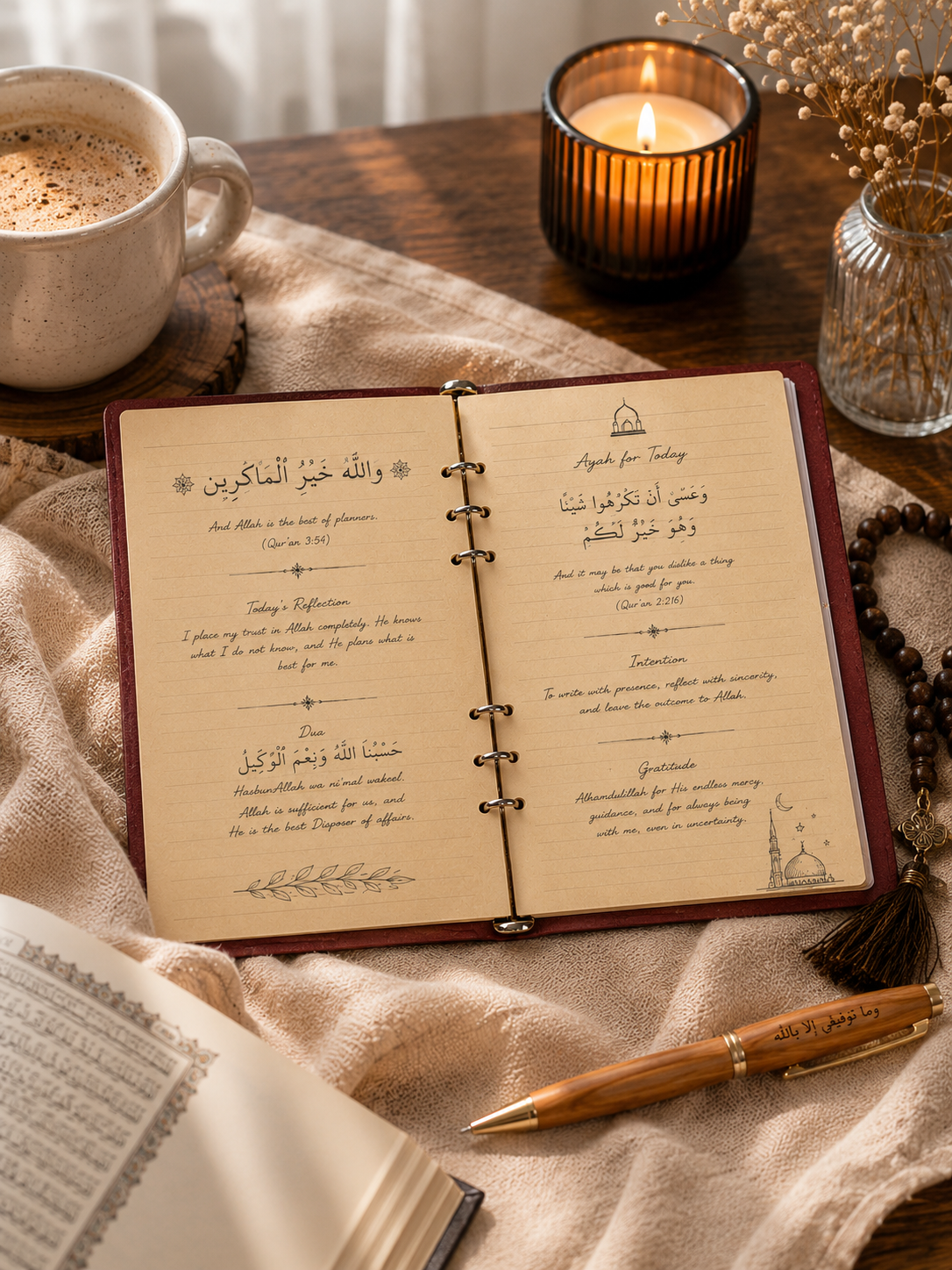 Jalees of Amal أمل | Personalized Islamic Reflection Journal