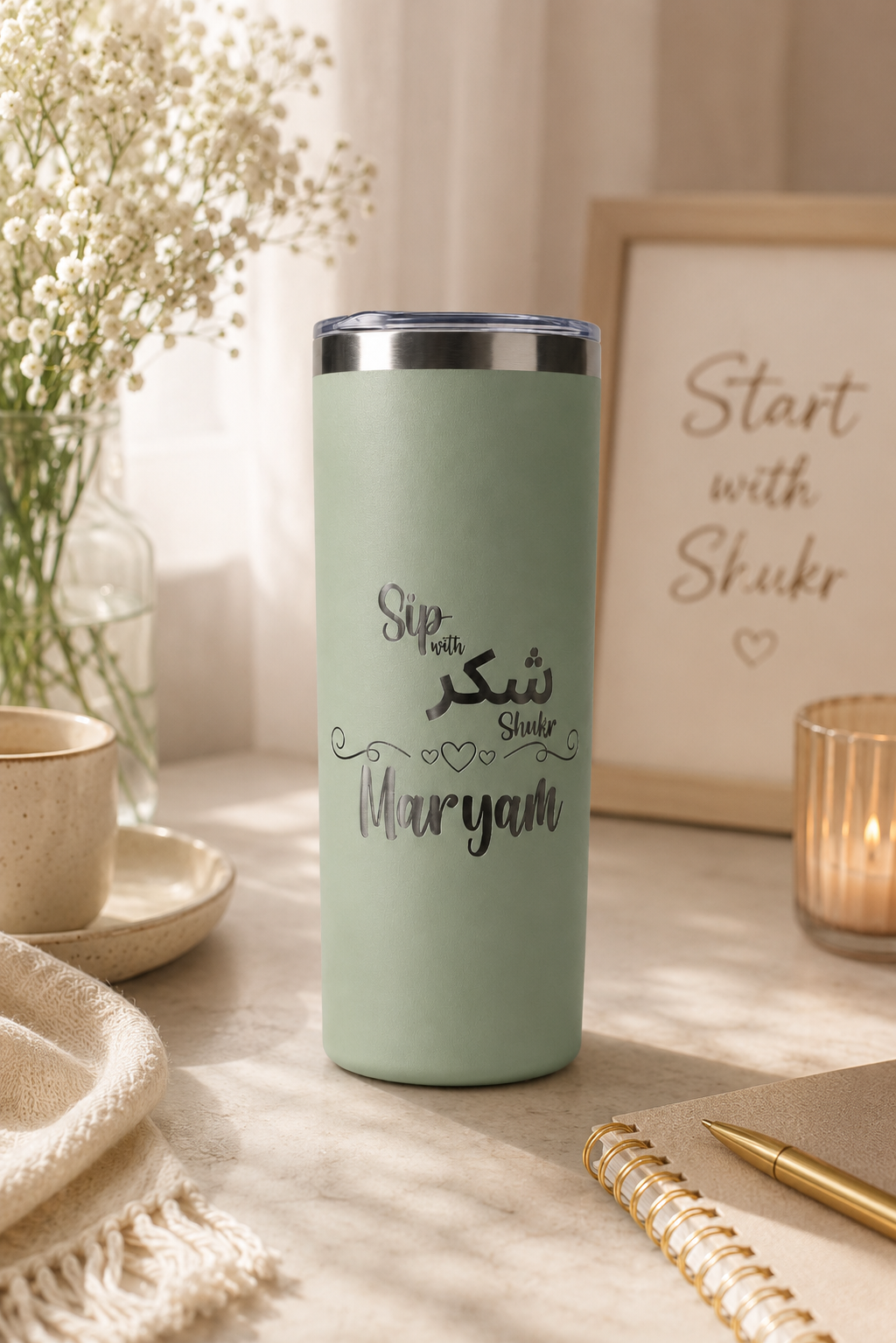 Sip with Shukr Personalized Tumbler